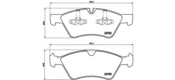 Comprar P50063 Brembo Pastillas delanteras de freno