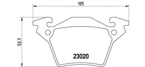 P50032 Brembo pastillas de freno traseras