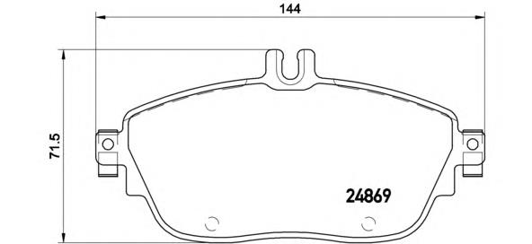 P50093 Brembo Pastillas delanteras