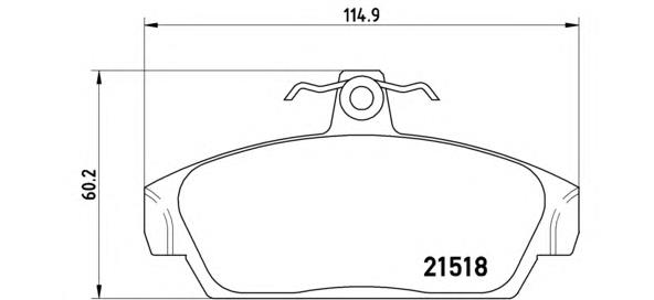 P52015 Brembo pastillas de freno delanteras