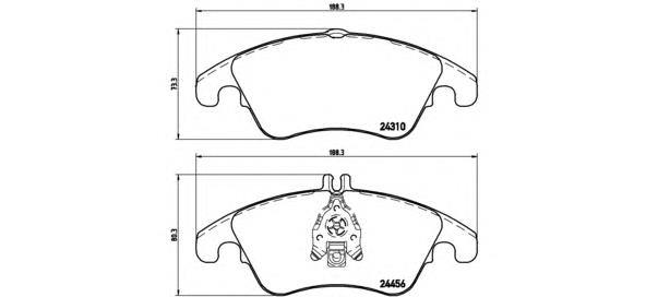 Comprar P50069 Brembo Pastillas delanteras de freno