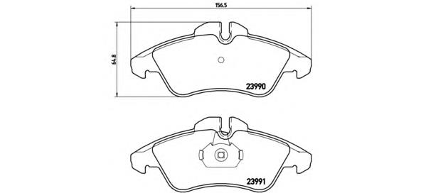 Pastillas de freno delanteras Brembo P50080