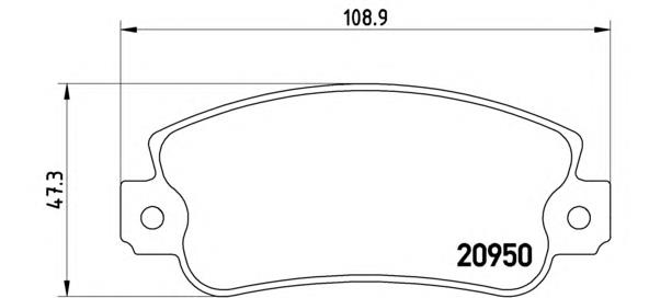 P23021 Brembo Pastillas delanteras