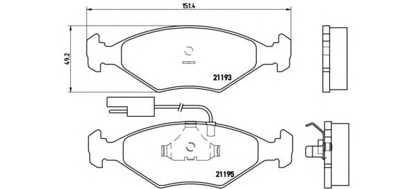 P23039 Brembo pastillas de freno delanteras