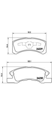 Pastillas de freno P16011 Brembo
