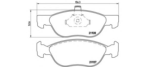 P23081 Brembo pastillas de freno delanteras