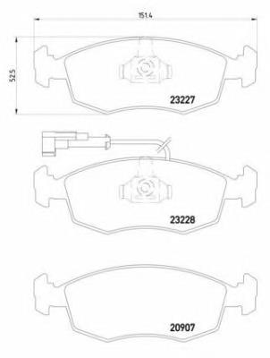 P23076 Brembo pastillas de freno delanteras