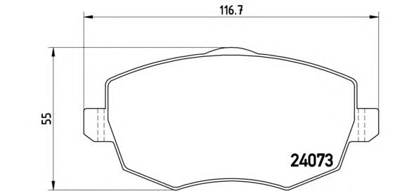 P 23 095 Brembo pastillas de freno delanteras