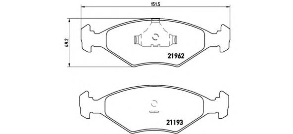 Pastillas de freno P23055 Brembo