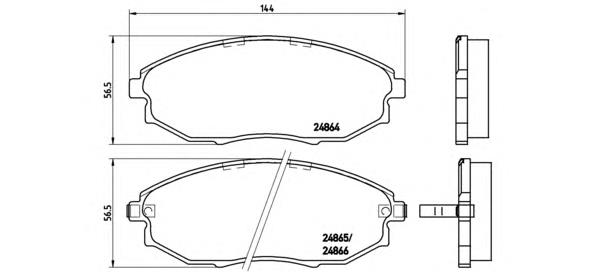 Comprar P10007 Brembo Pastillas delanteras de freno
