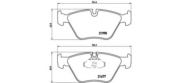 P06065 Brembo Pastillas delanteras