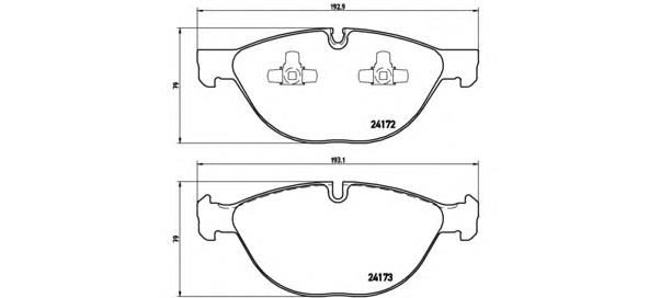 P06058 Brembo pastillas de freno delanteras