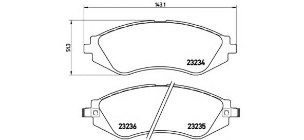 P15002 Brembo Pastillas delanteras