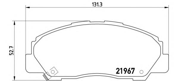 P16010 Brembo pastillas de freno delanteras