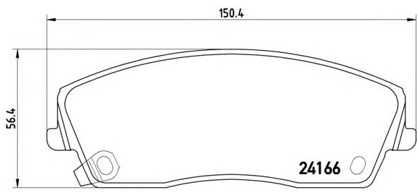 P11019 Brembo pastillas de freno delanteras