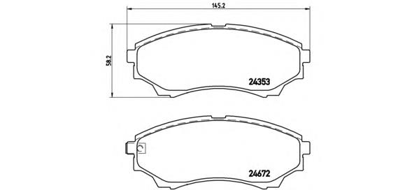 Comprar P24086 Brembo Pastillas delanteras de freno