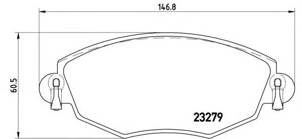 Comprar P24060 Brembo Pastillas delanteras de freno