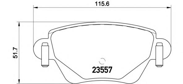 P24059 Brembo Pastillas freno traseras