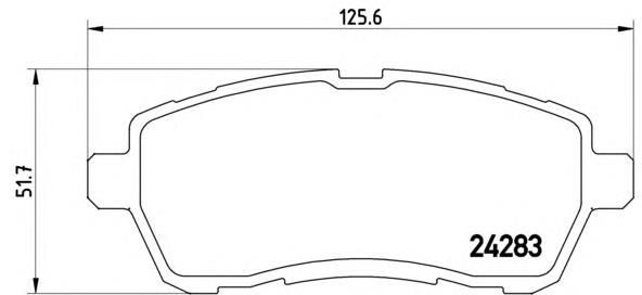 Comprar P24072 Brembo Pastillas delanteras de freno