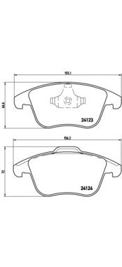 Comprar P24076 Brembo Pastillas delanteras de freno
