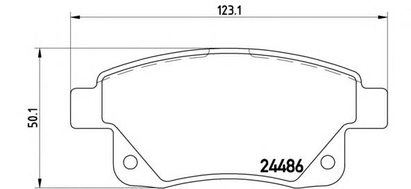 P24066 Brembo pastillas de freno traseras