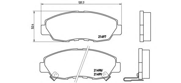 Comprar P28042 Brembo Pastillas delanteras de freno
