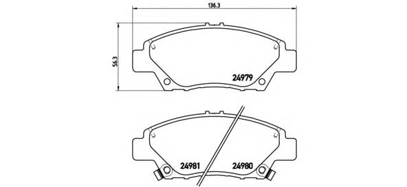 Pastillas de freno P28050 Brembo