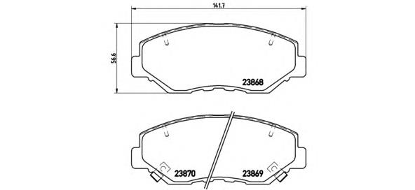 Comprar P28035 Brembo Pastillas delanteras de freno