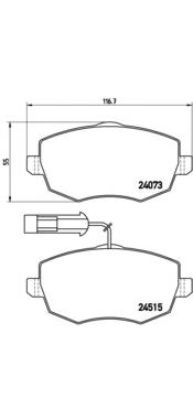 P 23 127 Brembo pastillas de freno delanteras