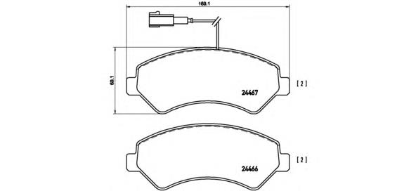 Comprar P23136 Brembo Pastillas delanteras de freno