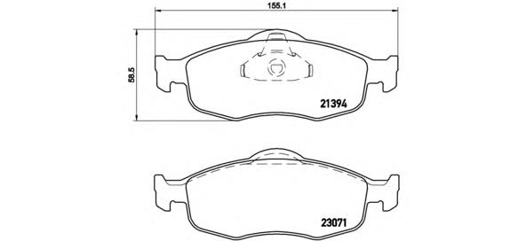 Pastillas de freno delanteras P24037 Brembo