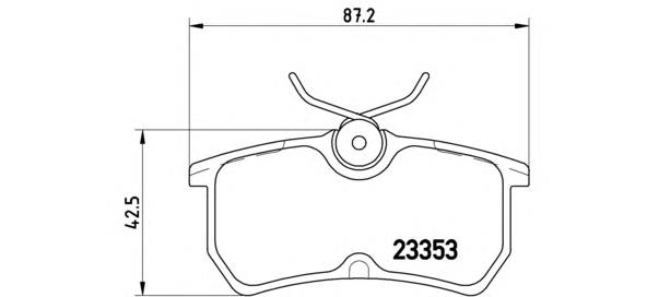 P24047 Brembo Pastillas freno traseras
