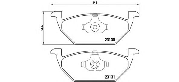 P85041 Brembo Pastillas delanteras