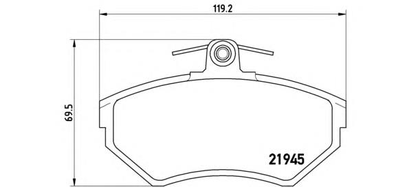 P85032 Brembo Pastillas delanteras