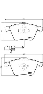 P85084 Brembo Pastillas delanteras
