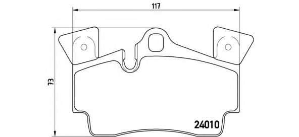 Pastillas de freno traseras P85088 Brembo