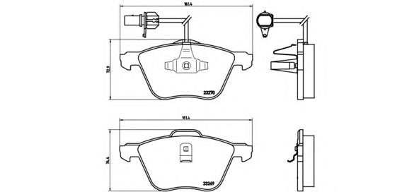 Comprar P85061 Brembo Pastillas delanteras de freno