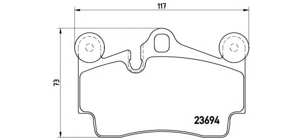Comprar P85070 Brembo Pastillas de freno traseras