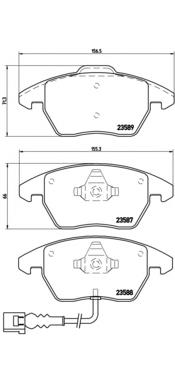 Pastillas freno delanteras Brembo P85075 precio, desde 28,94 EUR