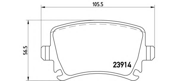 Pastillas de freno traseras P85073 Brembo