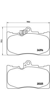 Pastillas de freno delanteras Brembo P83072