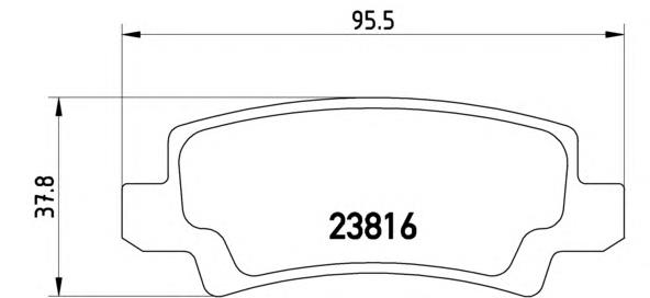 P83065 Brembo Pastillas freno traseras