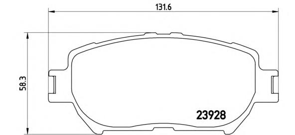 Comprar P83062 Brembo Pastillas delanteras de freno