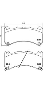 Pastillas de freno delanteras P83146 Brembo