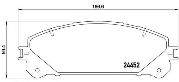 Pastillas de freno delanteras Brembo P83145