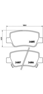 P83112 Brembo pastillas de freno traseras