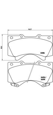 Comprar P83107 Brembo Pastillas delanteras de freno