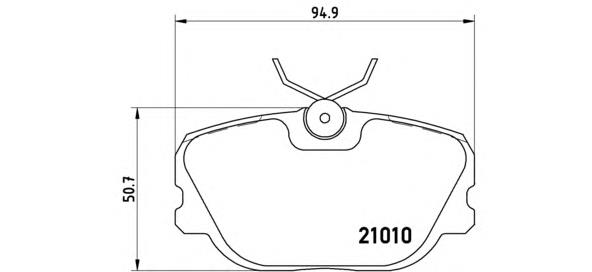 P86011 Brembo pastillas de freno delanteras