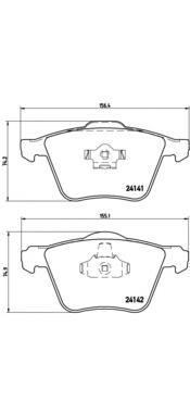 Comprar P86018 Brembo Pastillas delanteras de freno