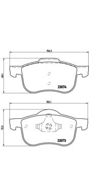 Pastillas de freno delanteras Brembo P86016